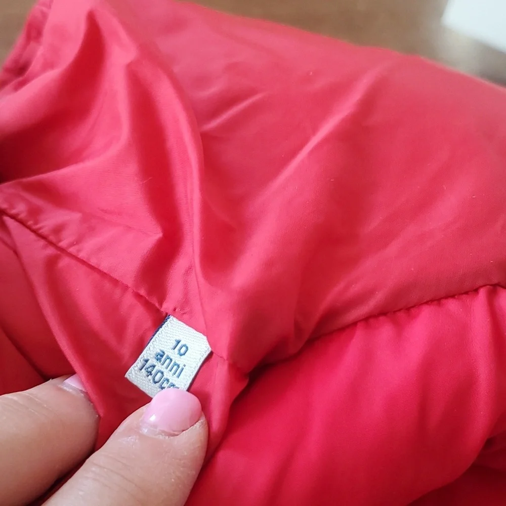 Moncler jacket size 10 with feathers hat around the hat - Picture 11 of 15